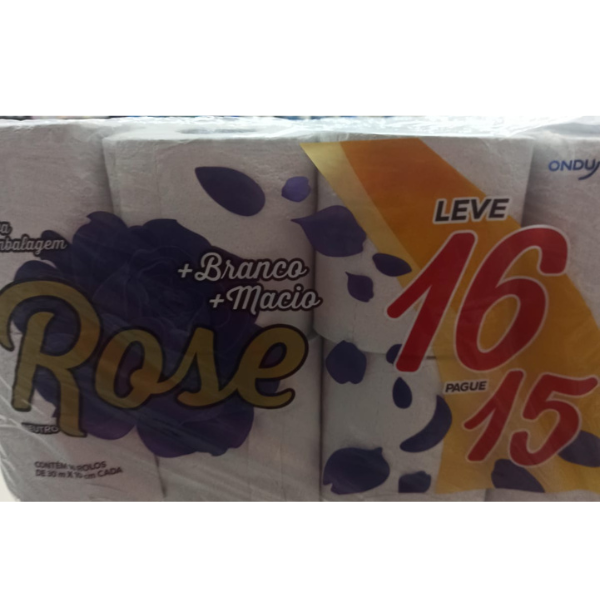 PAPEL HIGIENICO ROSE FOLHA SIMPLES 30M (