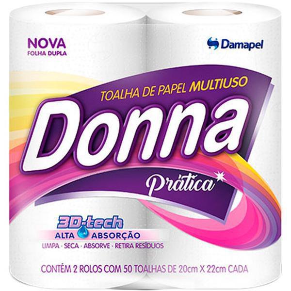 PAPEL TOALHA DONNA 12X2 100 FLS 20X22