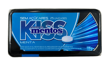 PASTILHA MENTOS KISS MINT 17,5G