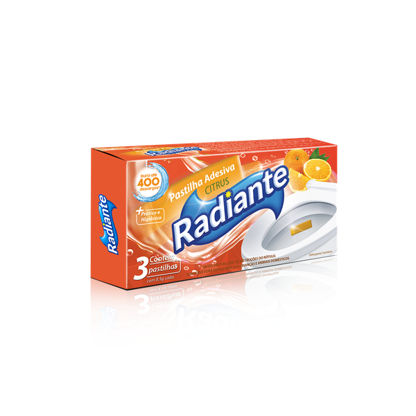 PASTILHA RADIANTE ADESIVA CITRUS C/3