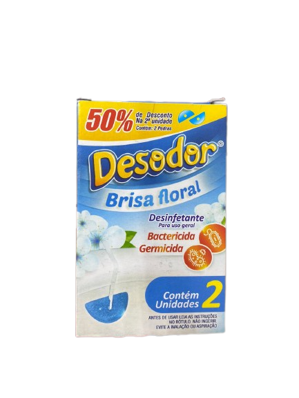 PEDRA DESODOR SANITARIA BRISA FLOR 2X40G