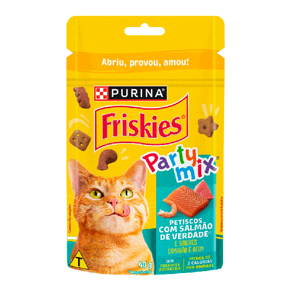 PETISCO FRISKIES PARTY MIX SALMAO 40G
