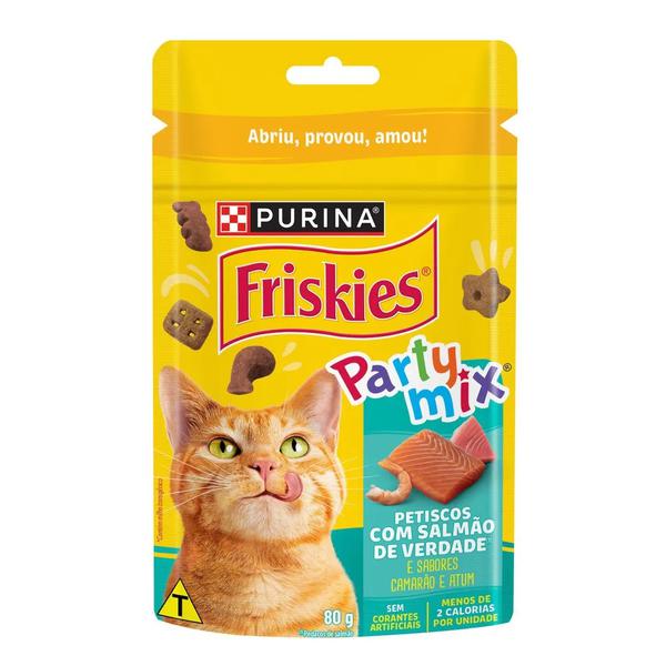 PETISCO FRISKIES PARTY MIX SALMAO 80G