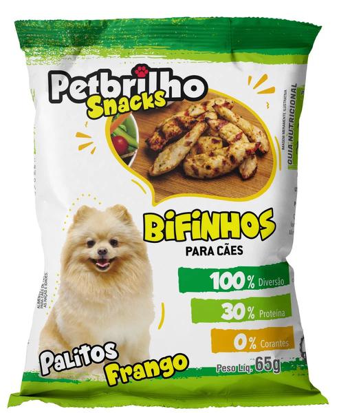 PETISCO PETBRILHO SNACKS PALITOS FRANGO