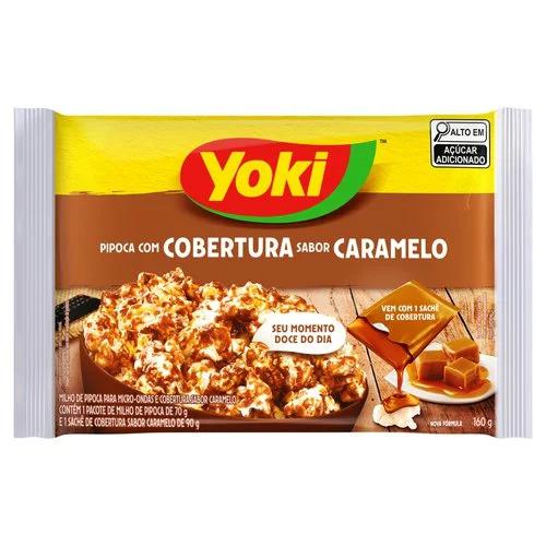 POP CORN YOKI MICRO COB CARAMELO 160G