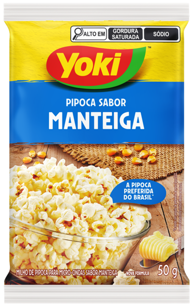 POP CORN YOKI MICRO MANTEIGA 50G