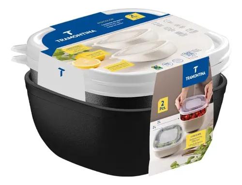 POTE TRAMONTINA MIXCOLORS 2PCS PRETO 2L
