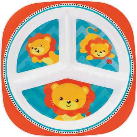 PRATO BUBA C/DIVISORIAS ANIMAL FUN LEAO