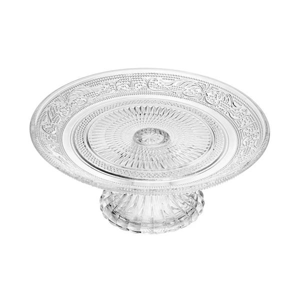 PRATO LYOR P/BOLO VIDRO C/PE ANGEL 25,5C