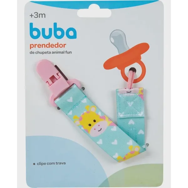 PRENDEDOR BUBA CHUPETA ANIMAL FUN GIRAFA R12049