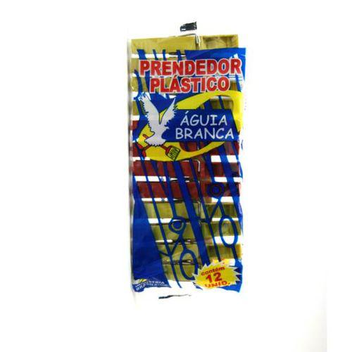 PRENDEDOR ROUPAS PLAS PEQ AGUIA BRANCA C