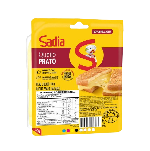 QUEIJO SADIA PRATO FATIADO 150G