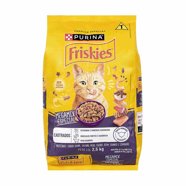 RACAO FRISKIES CASTRADOS MEGAMIX 2,5KG