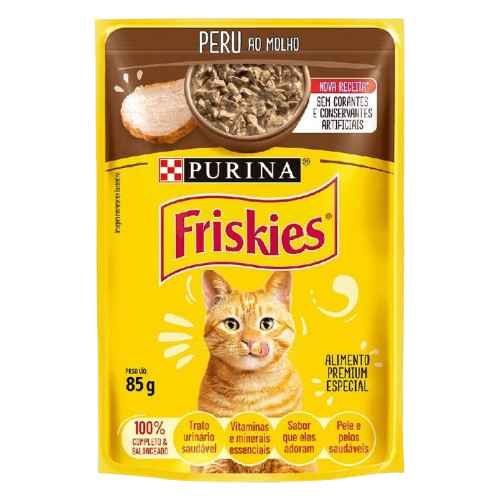 RACAO FRISKIES PERU MOLHO 85G