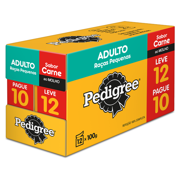 RACAO PEDIGREE SACHE ADULTO CARNE 100G L12P10