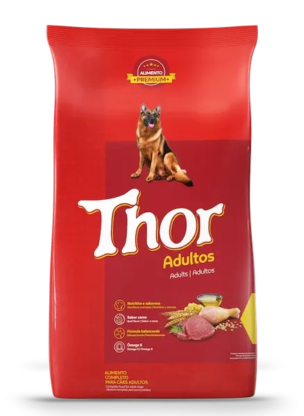 RACAO THOR DOG ADULTO CARNE 15KG