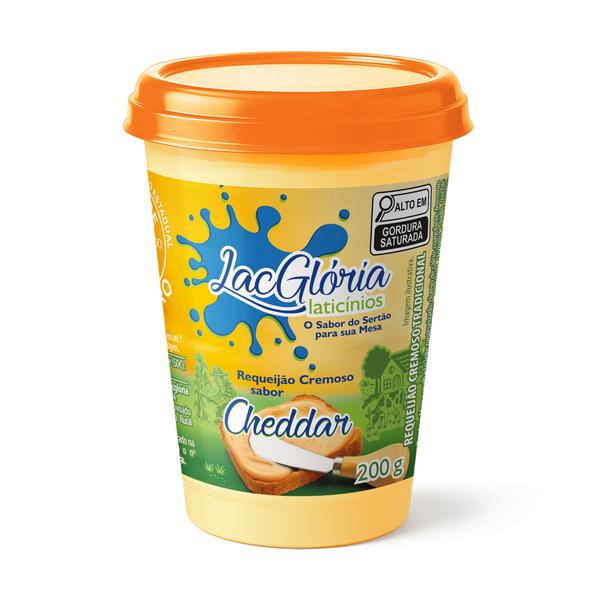 REQUEIJAO CREMOSO LACGLORIA CHEDDAR 200G