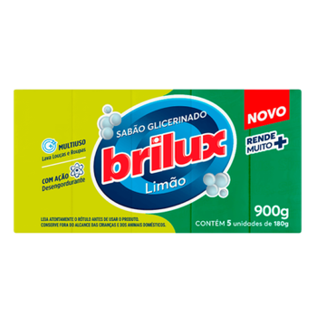 SABAO BRILUX BARRA GLICERINADO LIMAO 5X180G