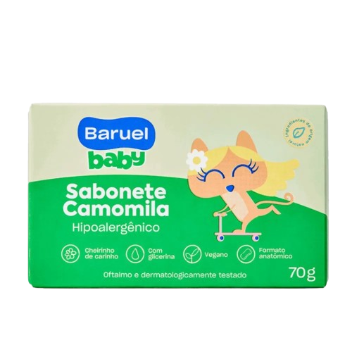SABONETE BARUEL BABY CAMOMILA 80G