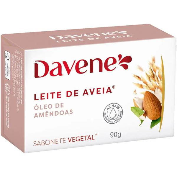SABONETE DAVENE LEITE AVEIA AMENDOA 90G