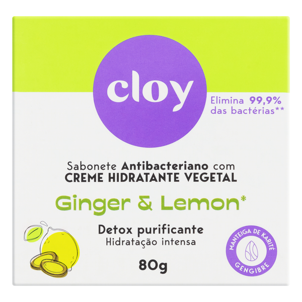 SABONETE FARNESE CLOY HIDRAT GINGER LEMON ANT 80G