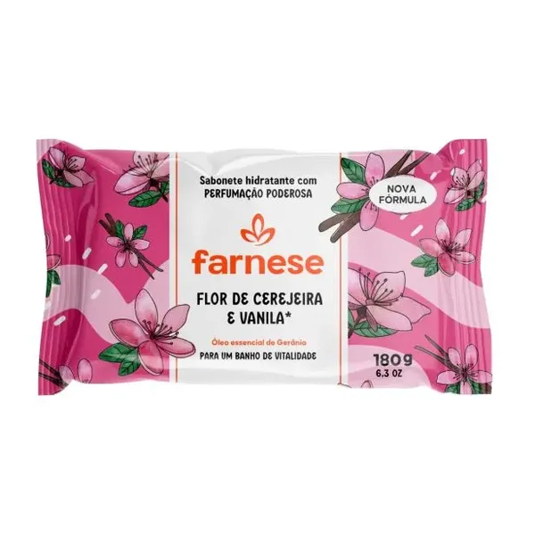 SABONETE FARNESE FLOR CEREJEIRA E VANILA 180G