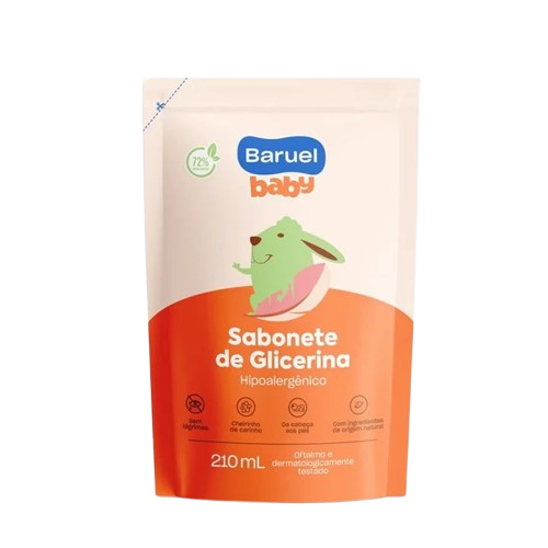 SABONETE LIQ BARUEL BABY REFIL 210ML