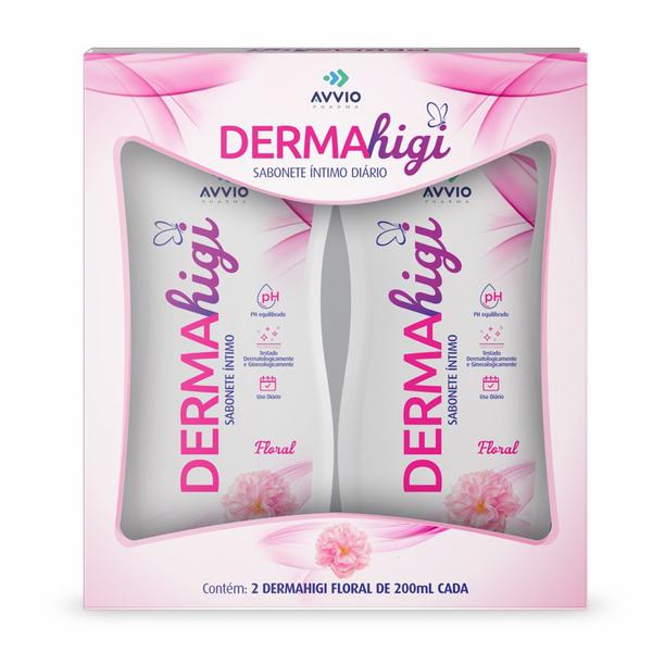 SABONETE LIQ DERMAHIGI INT FLORAL PACK 2