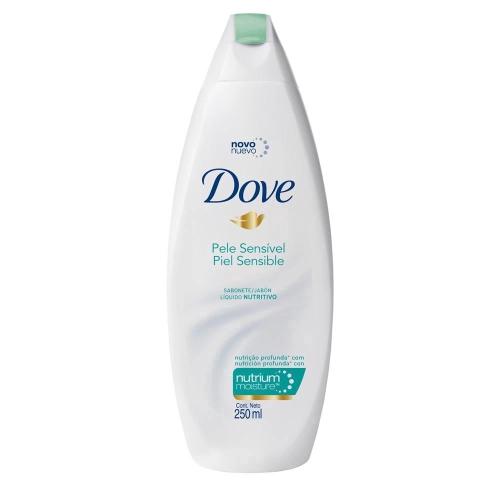 SABONETE LIQ DOVE PELE SENSIVEL 250ML