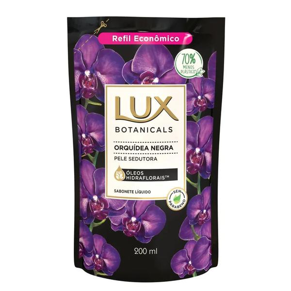 SABONETE LIQ LUX ORQUIDEA NEGRA REFIL 90