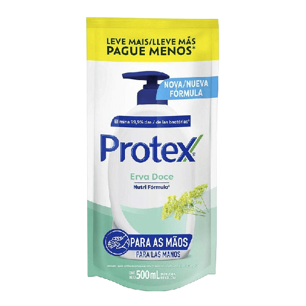 SABONETE LIQ PROTEX EVA DOCE REFIL 500ML