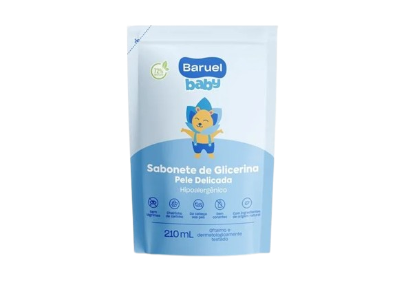 SABONETE REFIL BARUEL BABY PELE DELICADA 210ML