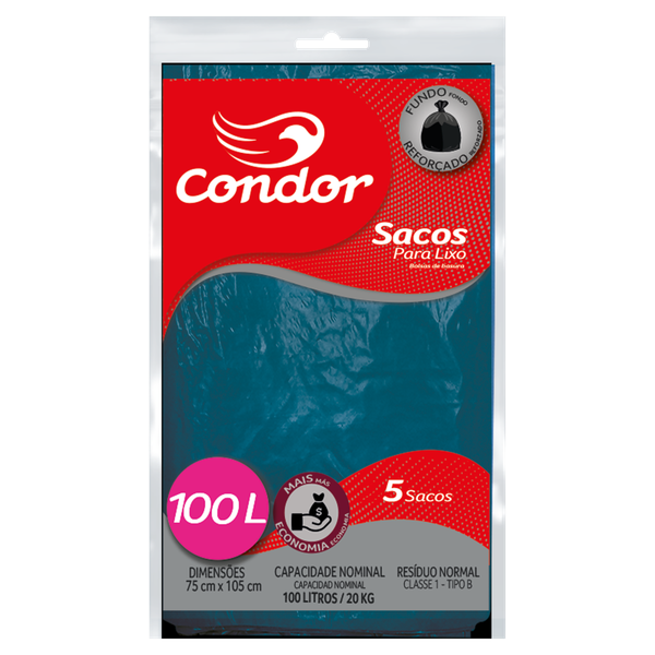 SACO LIXO CONDOR 100L ECON R1467