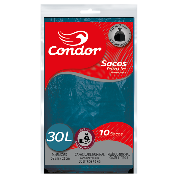SACO LIXO CONDOR ECON 30L R1465