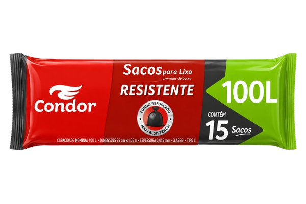 SACO LIXO CONDOR ROLO ECON 100L R1463