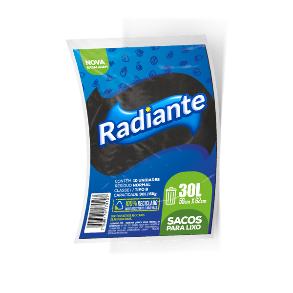 SACO LIXO RADIANTE C/10 30L