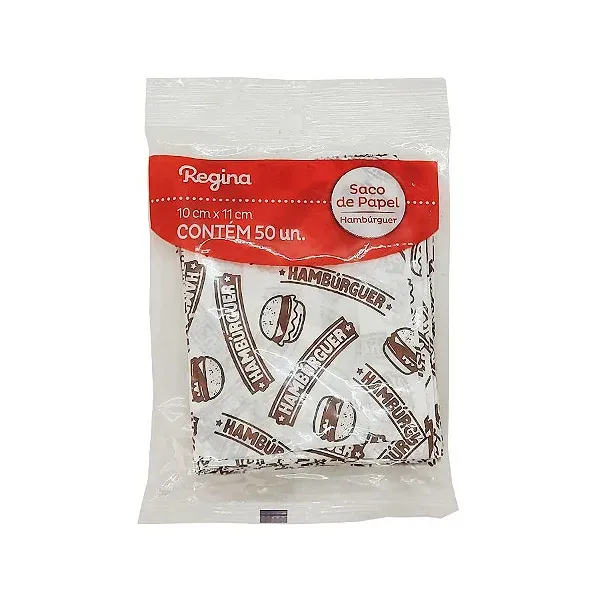 SACO REGINA PAPEL ESTAMPADO HAMBURGUER P