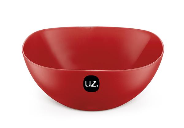 SALADEIRA UZ SOLIDO 2L VERMELHO UZ102