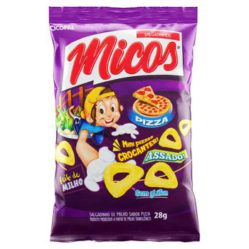 SALGADINHO MICOS MILHO PIZZA 28G