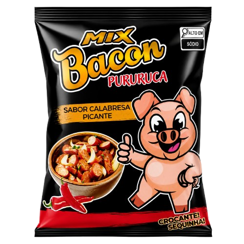 SALGADINHO MIX PURURUCA BACON 30G