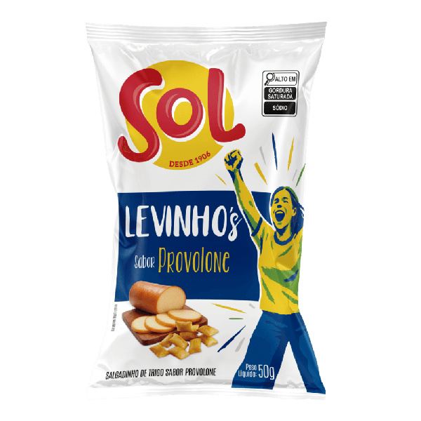 SALGADINHO SOL PROVOLONE LEVINHOS 50G