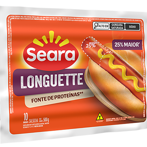SALSICHA SEARA LONGUETTE 500G