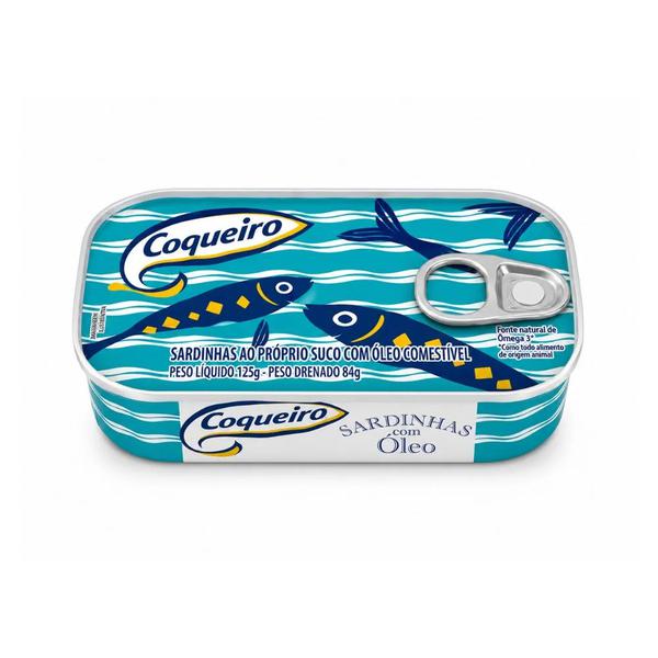 SARDINHA OLEO COQUEIRO 125G