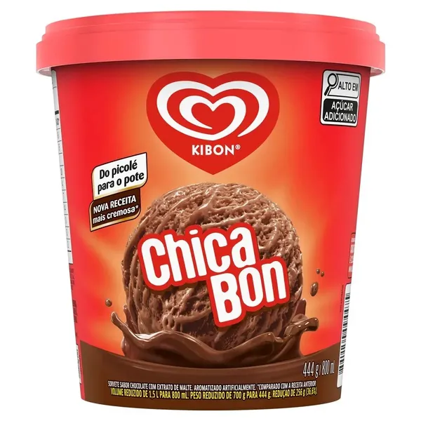 SORVETE KIBON CHICABON 800ML