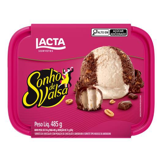 SORVETE LACTA SONHO VALSA POTE 485G