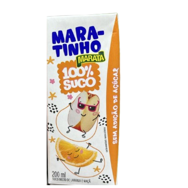 SUCO MARATINHO 100% LAR/MACA 200ML
