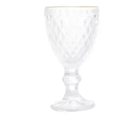 TACA LYOR LICOR VIDRO C/FIO OURO BICO AB