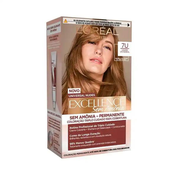 TINTURA LOREAL IMEDIA S/AMONIA LOURO 7U