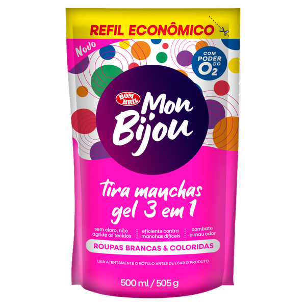 TIRA MANCHAS MONBIJOU 3EM1 REFIL 500ML