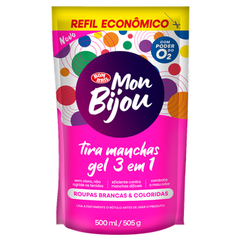 TIRA MANCHAS MONBIJOU 3EM1 REFIL 500ML